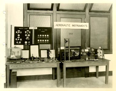 Aeronautic instrument exhibit at A.P.S., May 1919