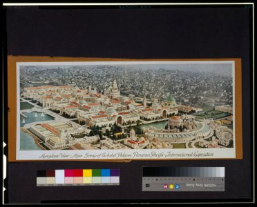 Aeroplane view main group of exhibit palaces Panama-Pacific International Exposition LCCN93506551