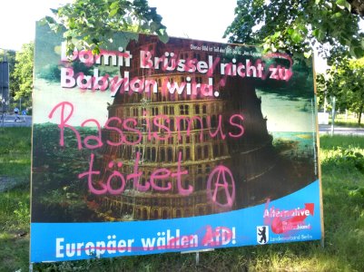 AfD - Wahlplakat zur Europawahl 2019