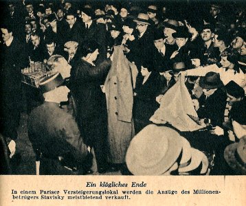 Affaire Stavisky-1934-dépouilles opimes à l'encan-1