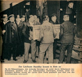 Affaire Stavisky-1934-le cercueil de Stavisky-1