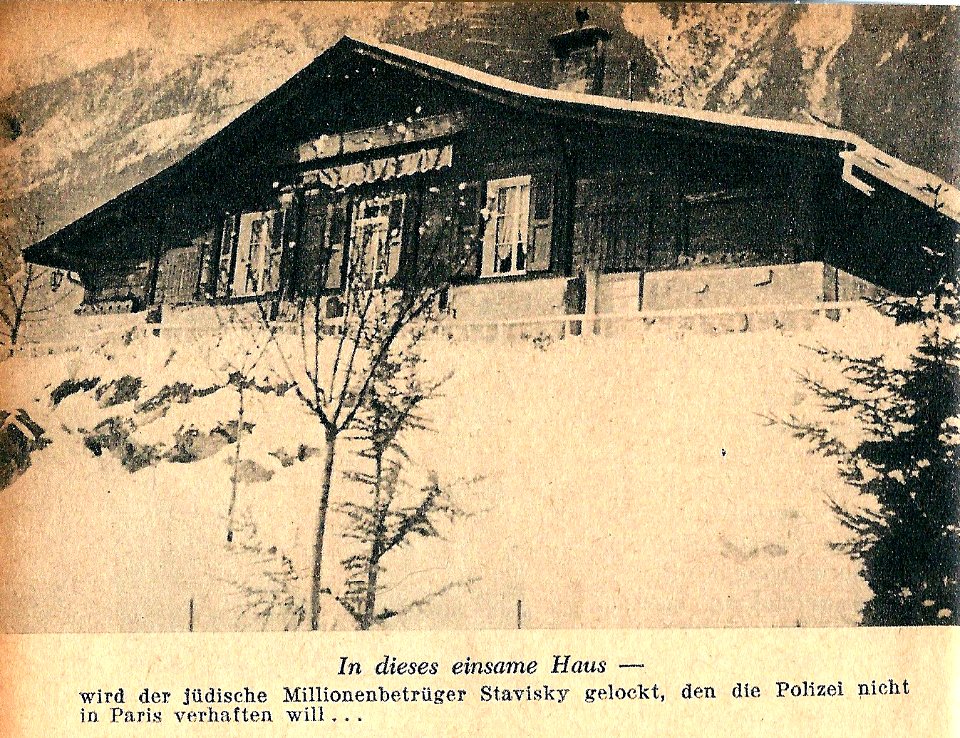 Affaire Stavisky-1934-le chalet de Chamonix-1
