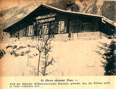 Affaire Stavisky-1934-le chalet de Chamonix-1