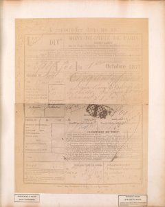 Affaire de Faux - Documents from a pawn shop 1