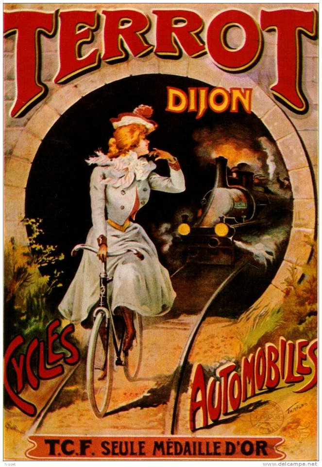 Affiche Cycles Terrot tunnel