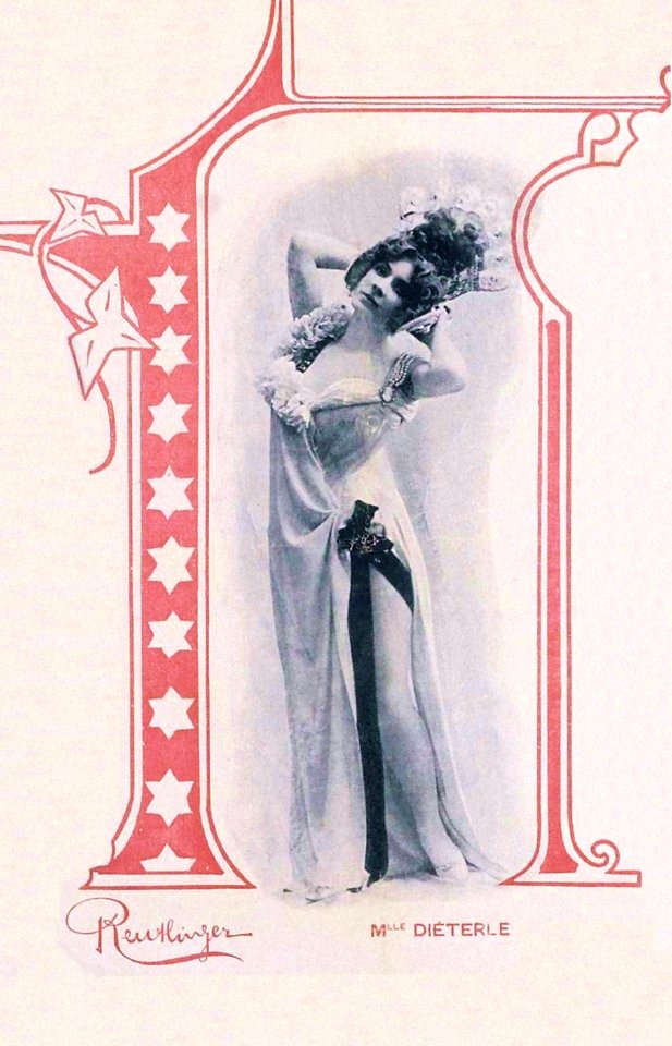 Affiche du théâtre des Variétés (1897) Amélie Diéterle (B)