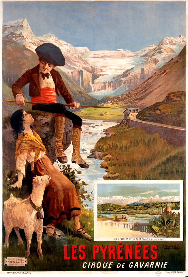 Affiche Les Pyrénées Gavarnie