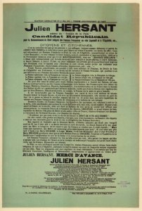 Affiche féministe de Julien Hersant, législatives 1932 photo