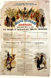 Affiche recrutement Troupes de Marine