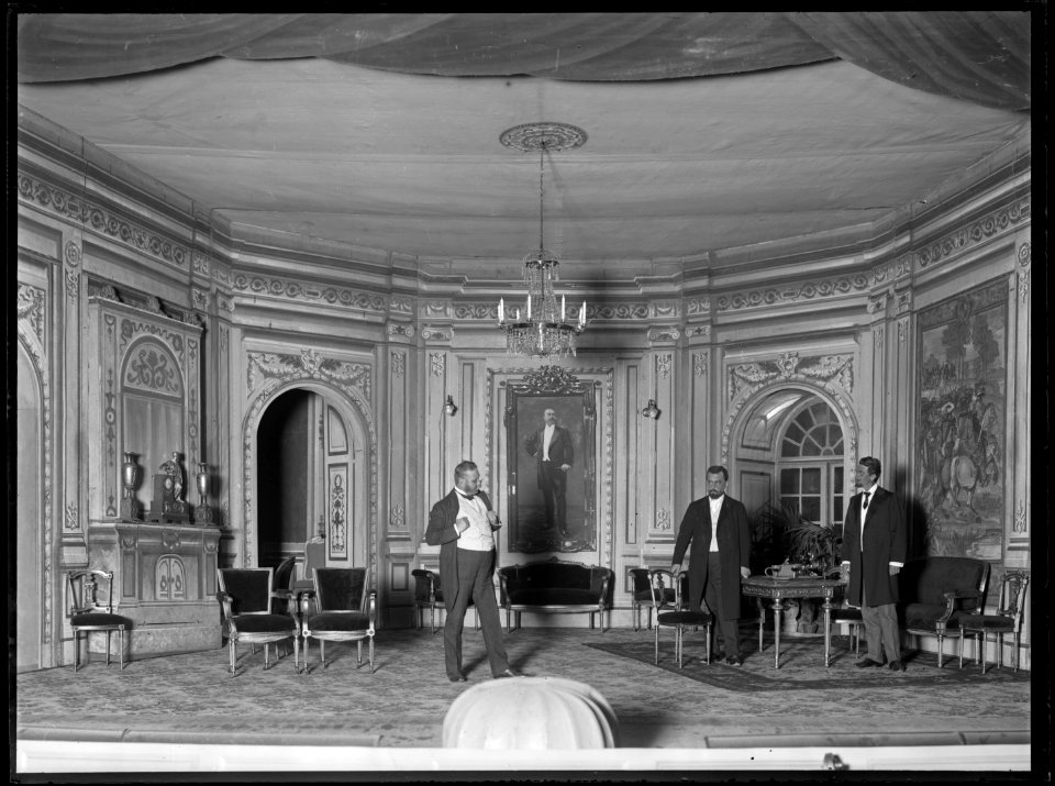 Affär är affär, Svenska teatern 1904. Föreställningsbild - SMV - SvT057