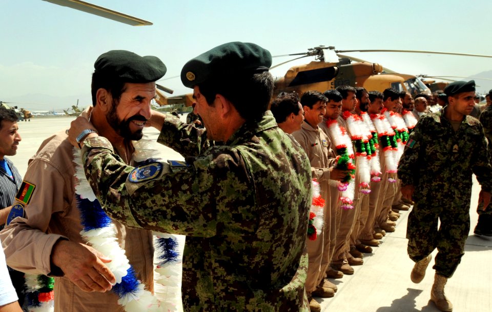 Afghan Air Force Personnel Return From Pakistan Relief (4956798258)