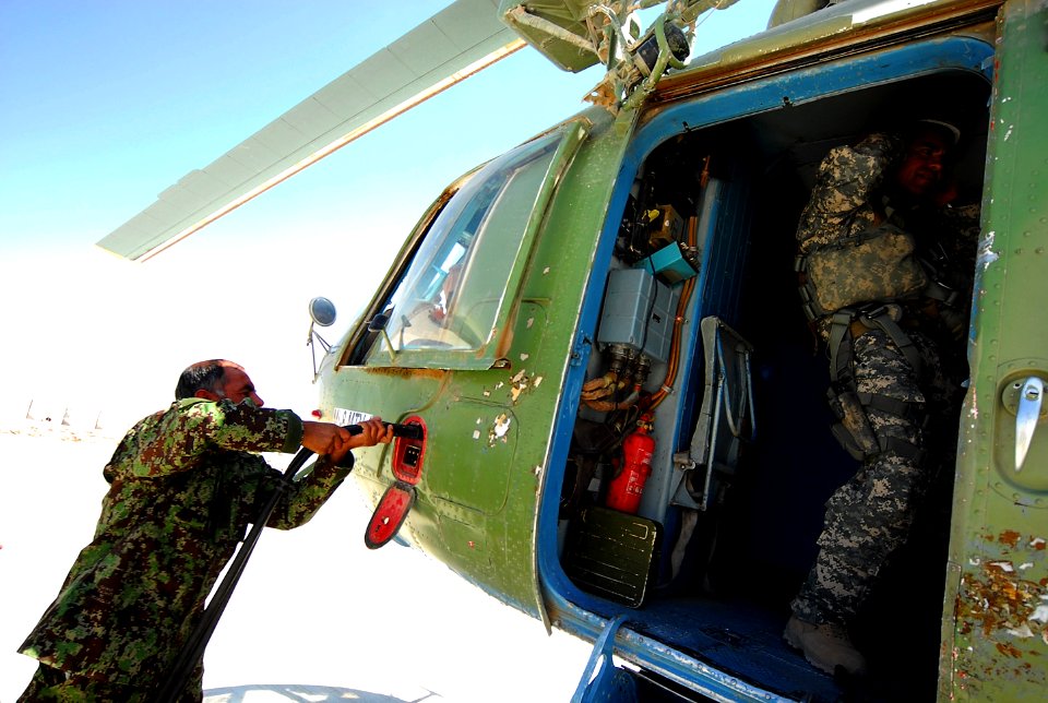 Afghan Air Corps ground crew preps a medical mission (4693861408)