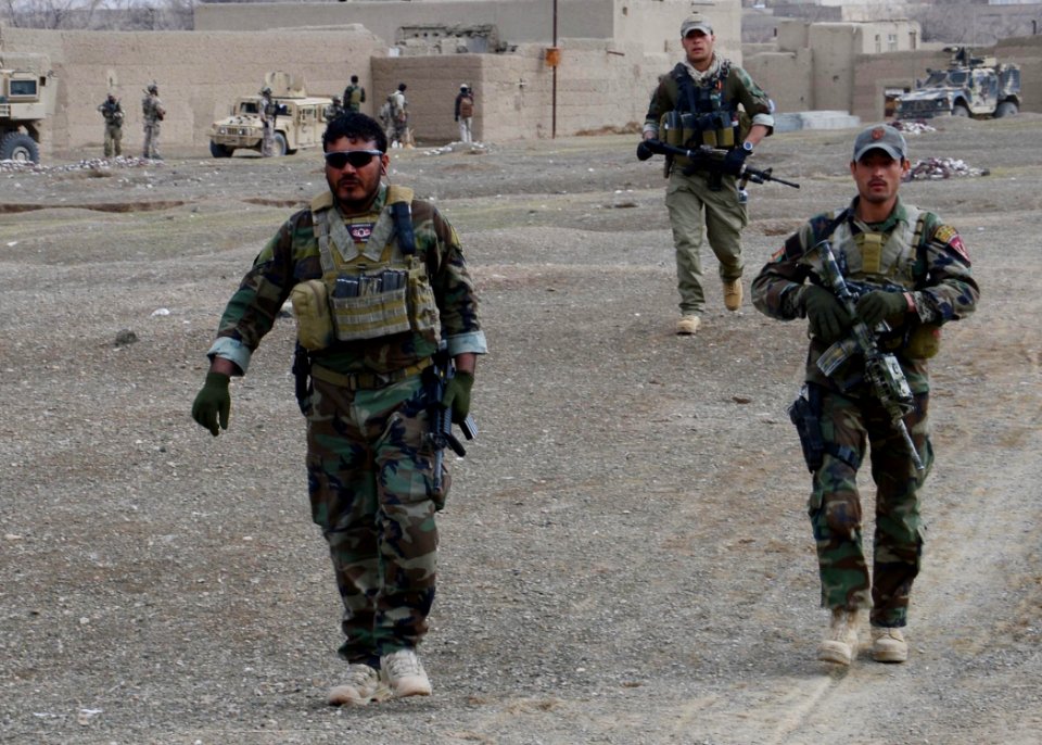 Afghan forces find explosives and weapons caches in Logar 140221-N-AT856-001