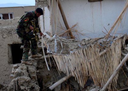 Afghan forces find explosives and weapons caches in Logar 140221-N-AT856-011 photo