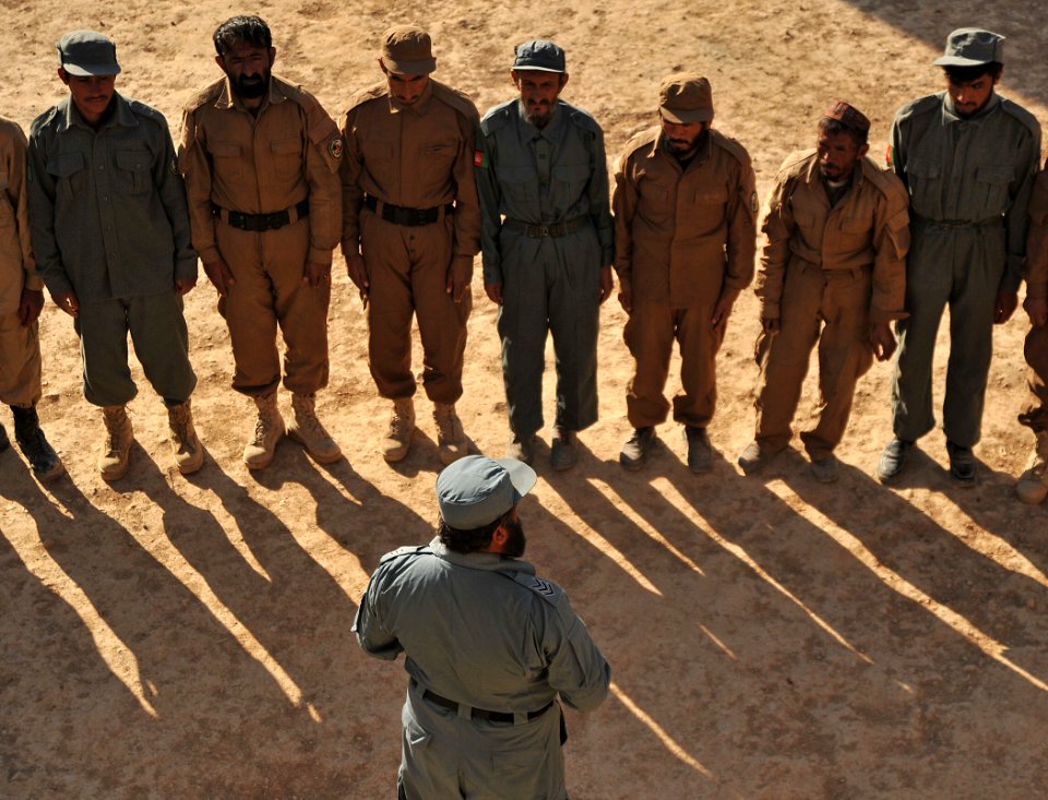 Afghan Local Police academy boot issue 111228-N-UD522-107
