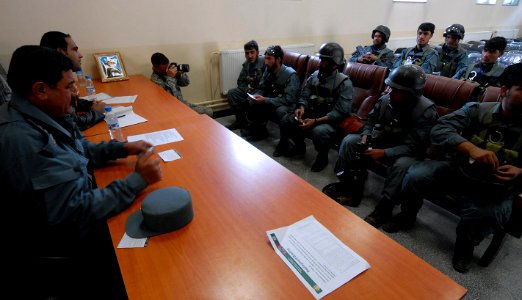 Afghan National Civil Order Police prepare for operations in Afghanistan. (4530837808) photo