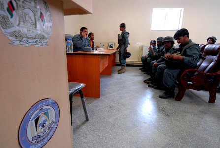 Afghan National Civil Order Police prepare for operations in Afghanistan. (4530207295) photo