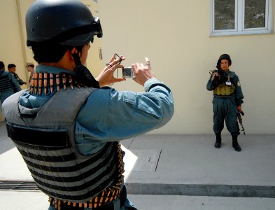 Afghan National Civil Order Police prepare for operations in Afghanistan. (4530208421) photo