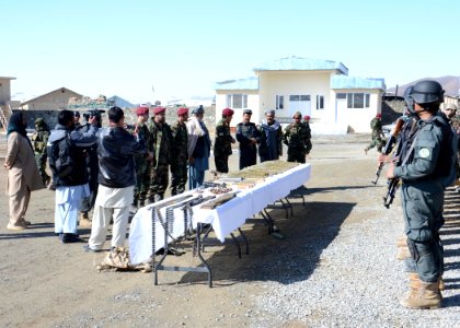 Afghan National Security Forces awarded in Logar Province 140203-N-AT856-023 photo
