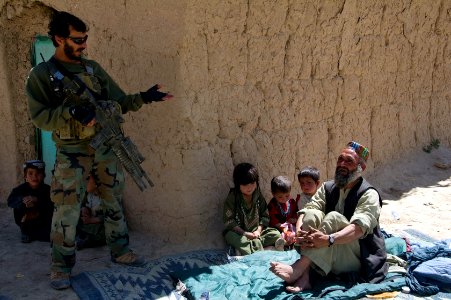 Afghan Security Forces assist government with water canal project 120413-N-JC271-105 photo