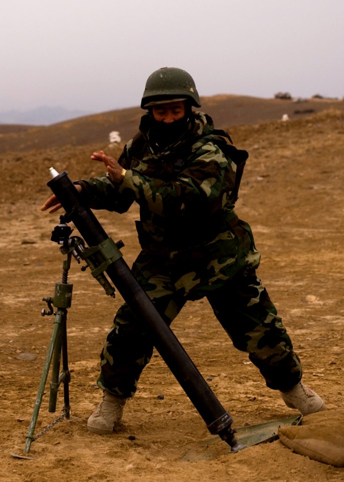 Afghan soldiers and police fire heavy weapons DVIDS362802