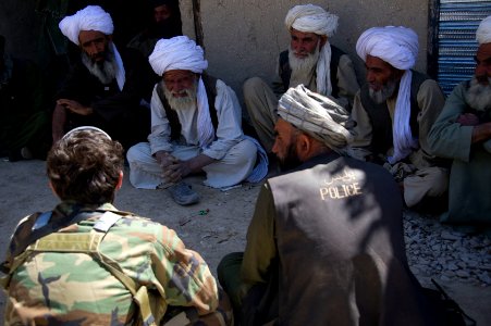 Afghan Security Forces assist government with water canal project 120413-N-JC271-070 photo