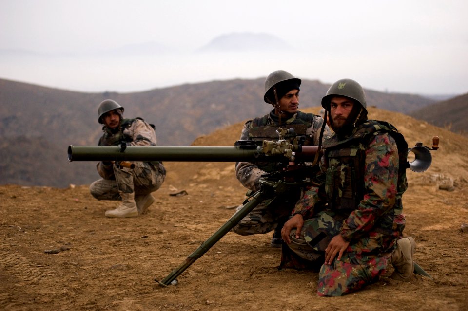Afghan soldiers and police fire heavy weapons DVIDS362806