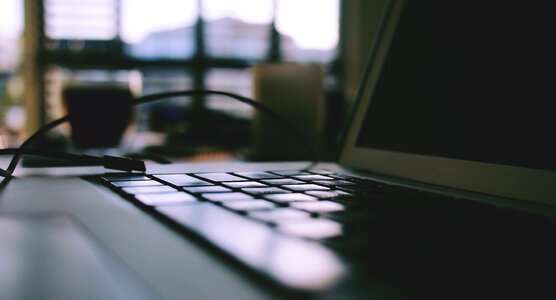 Macbook pro laptop keyboard photo