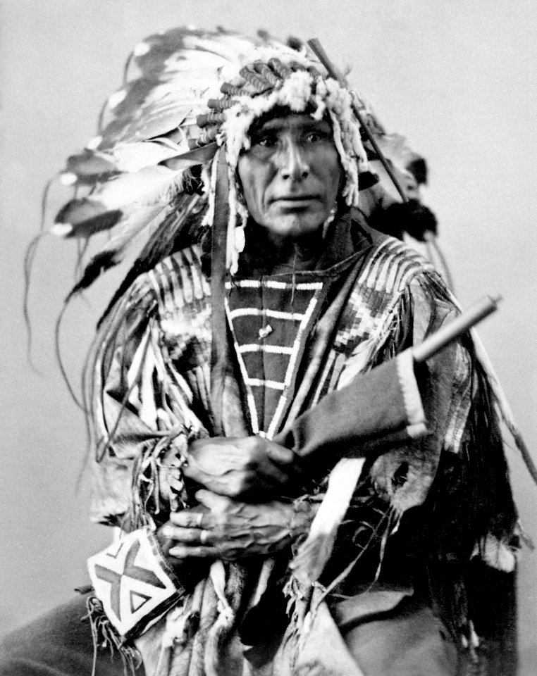 Afraid Of The Bear-Ma-To-Ko-Kepa. Cut Head, Sioux, 1872 - NARA - 519024restoredh