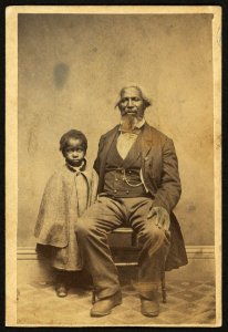 African American man and child, full-length portrait, facing front) - Bundy & Williams, photographers, Middleton, Conn LCCN2010647928