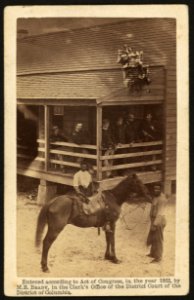 African American men tending a horse LCCN2010647706