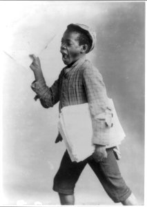 African American newsboy. LCCN2016651002