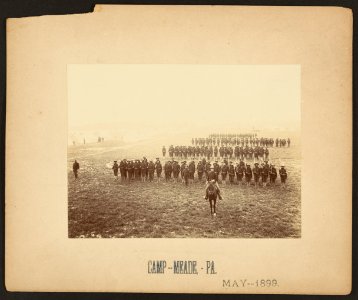 African American soldiers in formation at Camp Meade, Pennsylvania) - J. M. Pattison, photographer LCCN2010651624