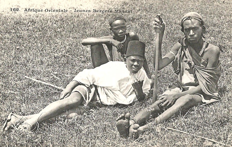 Afrique Orientale-Jeunes bergers Massai