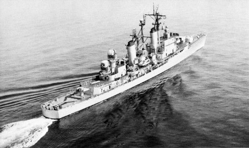 Aft view of USS Dewey (DLG-14) c1960