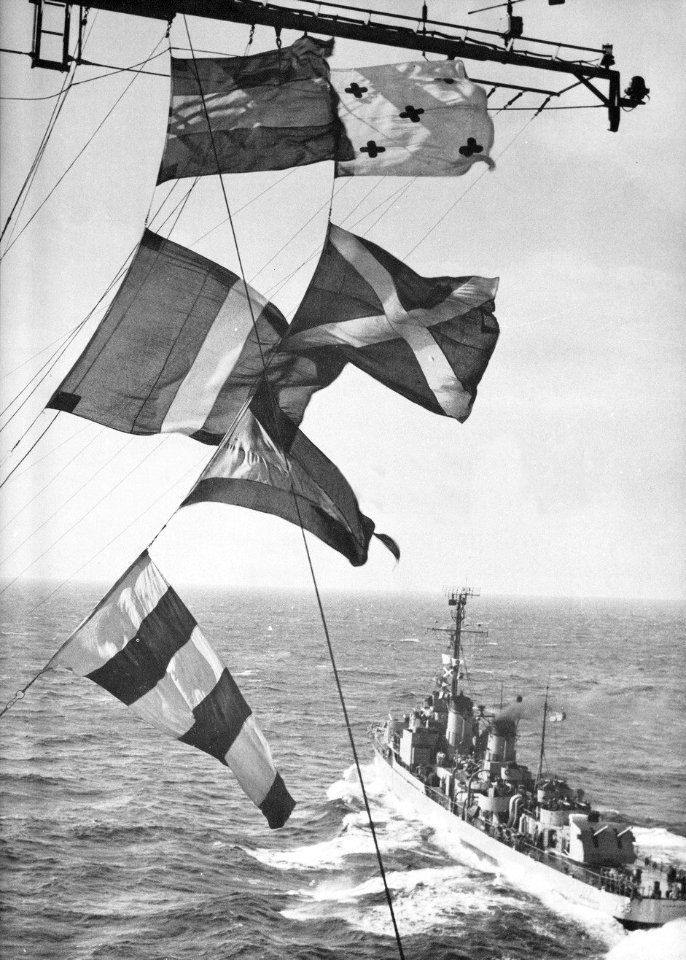 Aft view of USS Keppler (DD-765) in 1957