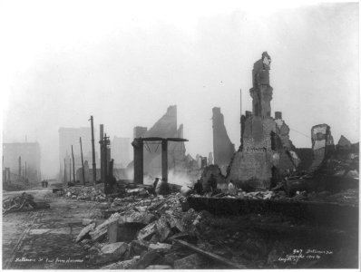 After the Baltimore fire. Baltimore St. east from Hanover LCCN2012646415