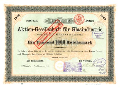 AG für Glasindustrie 1888