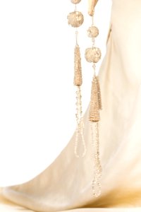 Aftonklänning, detalj. Foto till boken: Ett sekel av dräkt och mode ur de Hallwylska samlingarna - Hallwylska museet - 90111