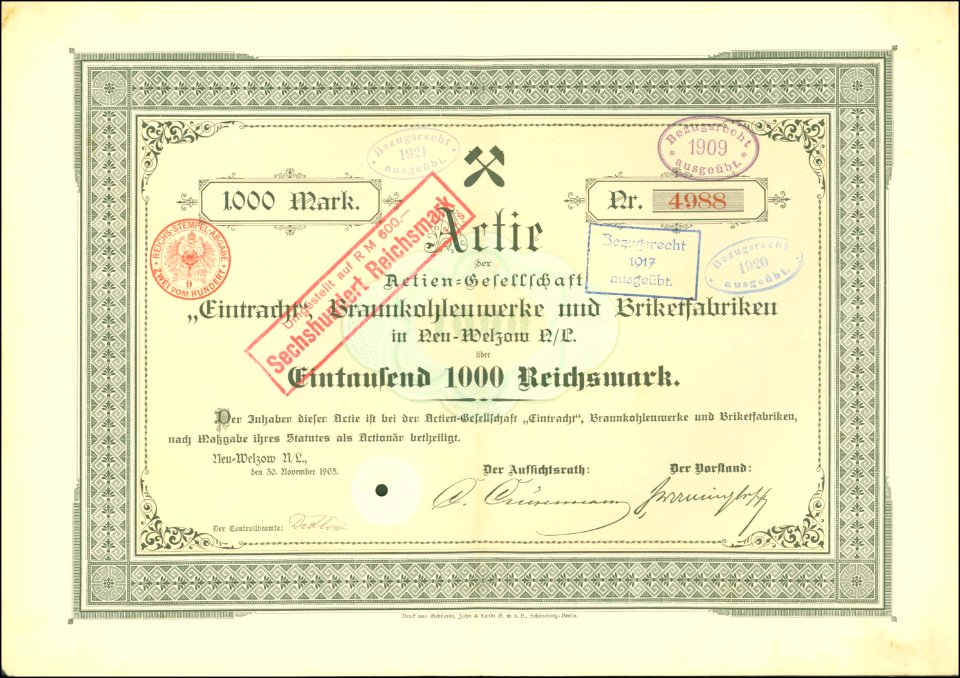 AG Eintracht Braunkohlenwerke und Briketfabriken 1905