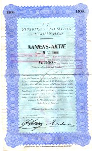 AG Kurhotels und Seebad Waldhaus-Flims 1929