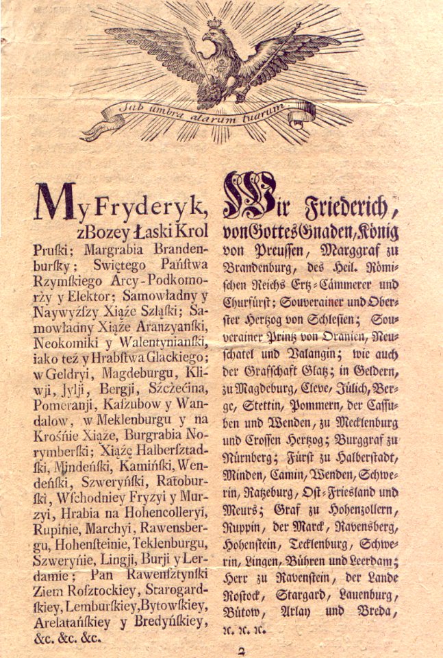 AGAD Deklaracja Fryderyka II w sprawie kawy 2