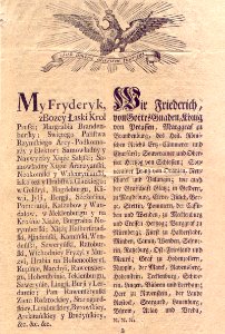 AGAD Deklaracja Fryderyka II w sprawie kawy 2