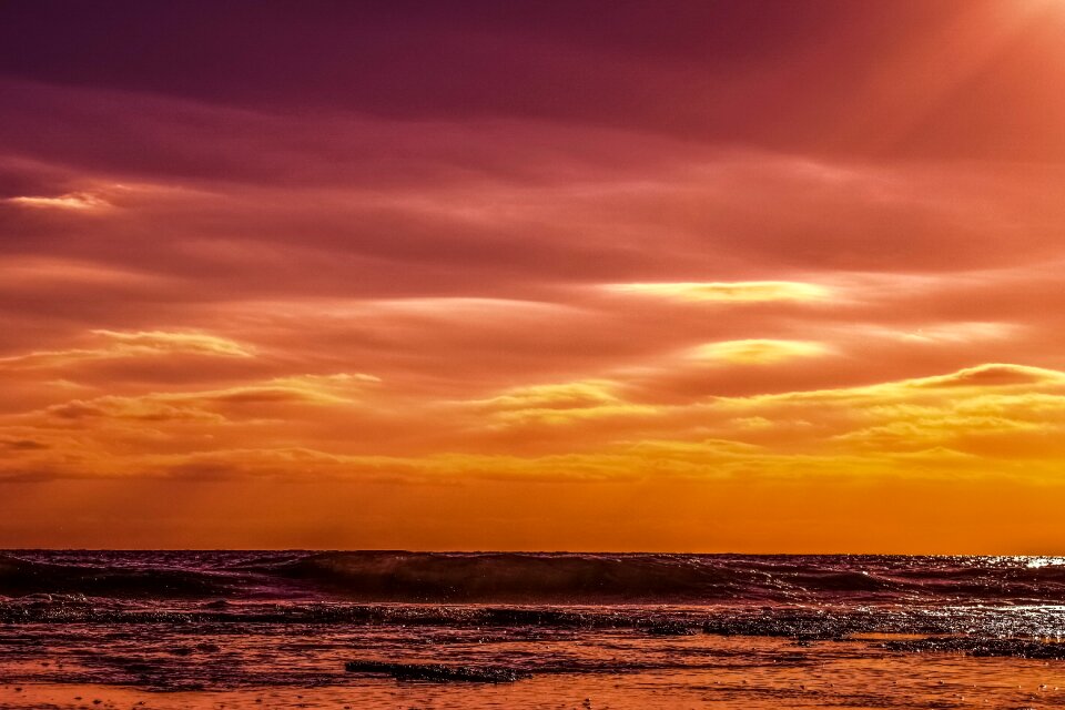Clouds sky sunset colors