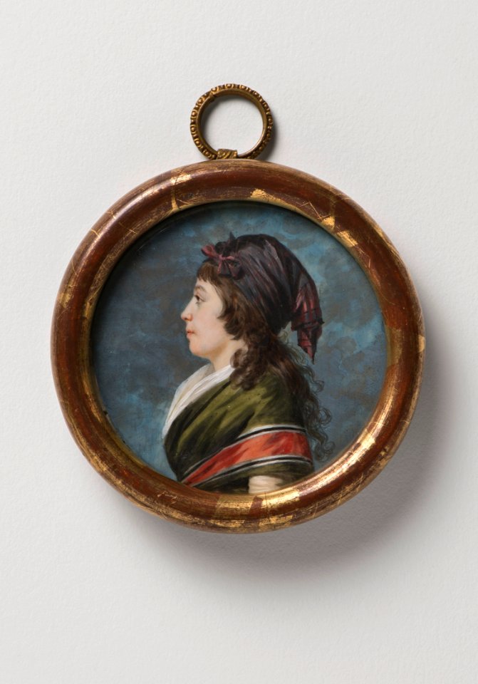 Agathe-Francoise Bonvallet, the artist's wife - Nationalmuseum - 175563