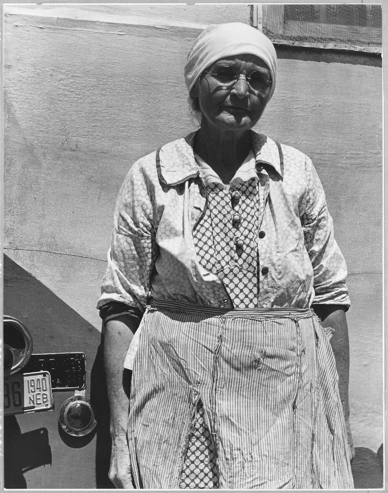 Age 70, she came from near Greeley, Nebraska, with sister age 65, nephew age 30, and brother age 68. - NARA - 521788
