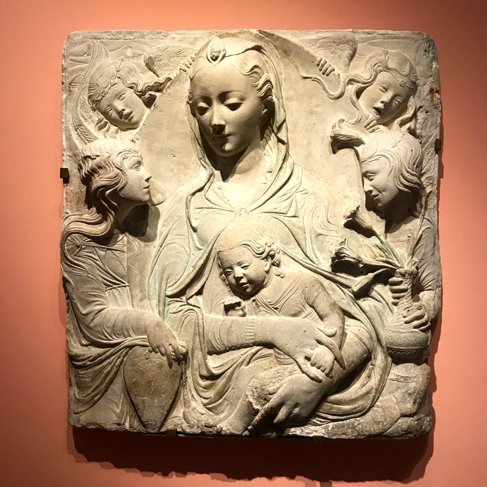 Agostino di Duccio - Virgin and child with four angels - Museo Thyssen-Bornemisza DEC1581