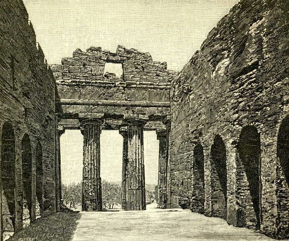 Agrigento interno del Tempio della Concordia