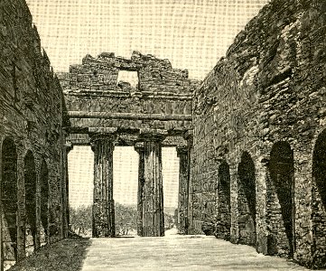 Agrigento interno del Tempio della Concordia
