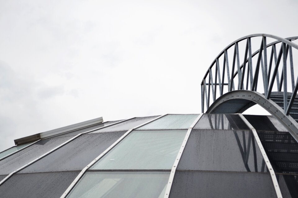 Glass modern structure